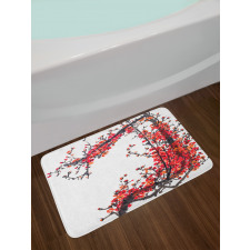 Blossom Cherry Sakura Bath Mat