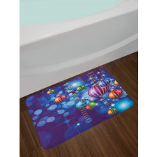 Happy New Year Party Bath Mat