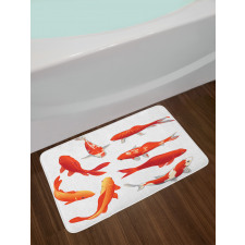 Koi Shoal Chinese Animal Bath Mat