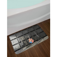 Digital Rock Guitar Bath Mat