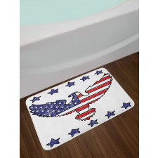 Patriotic Eagle Bath Mat