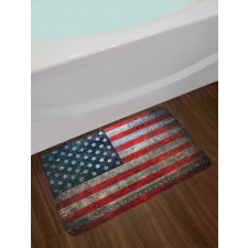 US Flag Plate Bath Mat