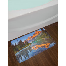 Canadian Mountains Bath Mat