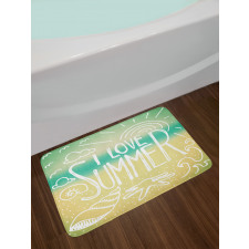 Motivational Sun Words Bath Mat