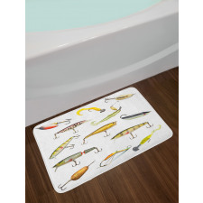 Hunting Sea Animals Theme Bath Mat