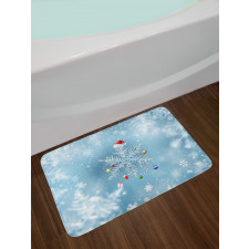 Noel Ornate Snowflake Bath Mat