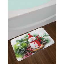 Funny Snowman Bath Mat