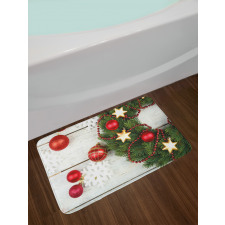 Ornament and Pine Bath Mat