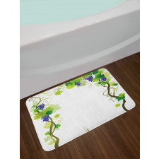 Leaf Fresh Fruit Pattern Bath Mat