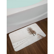 Snow Winter Frozen Bath Mat