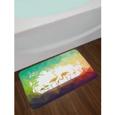 Flamingo Wild Animals Bath Mat