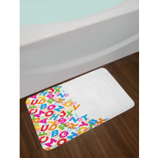 Alphabet Lettering Bath Mat