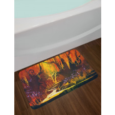 Imaginary Forest View Bath Mat