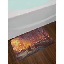 Dark Cat Mystic Picture Bath Mat