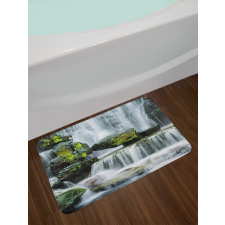 Waterfall with Rocks Bath Mat