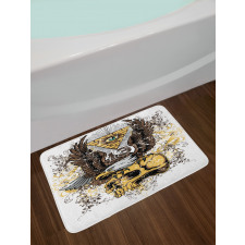 American Eagle on Skull Bath Mat