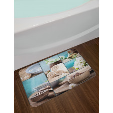 Collage Flowers Bath Mat