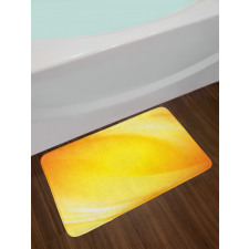 Yellow Lines Ombre Bath Mat