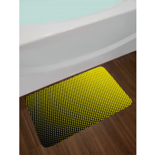 Yellow Themed with Dots Bath Mat
