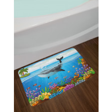 Whale in Ocean Planet Bath Mat