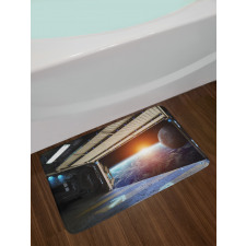 Earth Galaxy Space Bath Mat