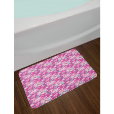 Peony Romantic Flower Bath Mat