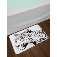 Leopard Big Cat Spots Bath Mat