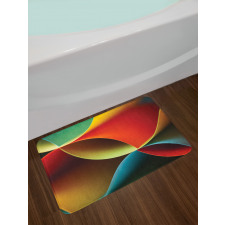 Graphic Colored Bath Mat