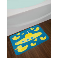 Yellow Submarine Bath Mat