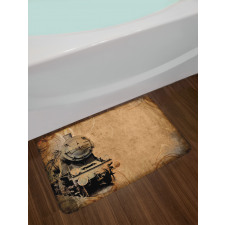 Aged Iron Train Bath Mat