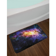 Alluring Nebula Stars Bath Mat