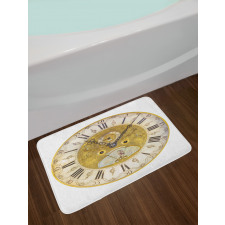 Ornamental Roman Digits Bath Mat