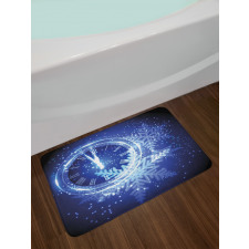 Snowflakes Pattern Bath Mat