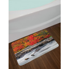 Fall Forest Driftwood Bath Mat