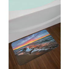 Sunset Horizon Lake Bath Mat