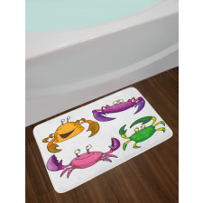 Funny Crabs Pattern Bath Mat