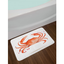 Sea Animals Theme Crabs Bath Mat