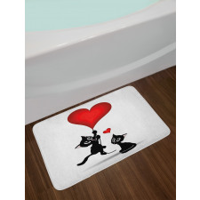 Baby Cats Balloons Bath Mat