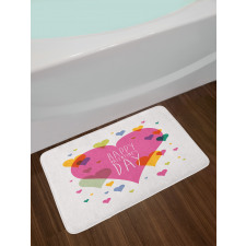 Words Love Romance Bath Mat