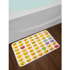 Faces of Mosters Happy Bath Mat