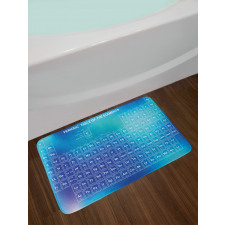 Chemistry Element Table Bath Mat