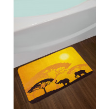 Abstract Wildlife Bath Mat