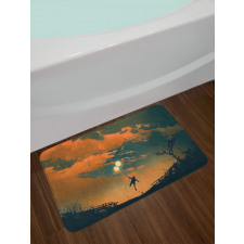 Starry Night Sky Fun Bath Mat