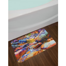 Waterfall River Scene Bath Mat