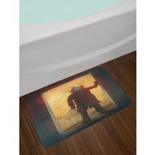 Rabbit Acrylic Print Bath Mat