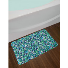 Flowers Palm Summer Tree Bath Mat