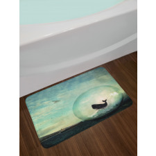 Whales and Pollution Bath Mat