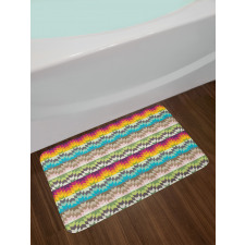 Contrast Colors Artwork Bath Mat