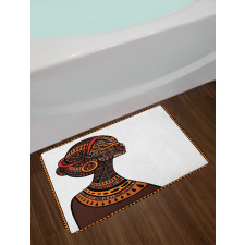 Exotic Totem Mask Bath Mat