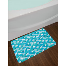 Half Circles Triangle Bath Mat